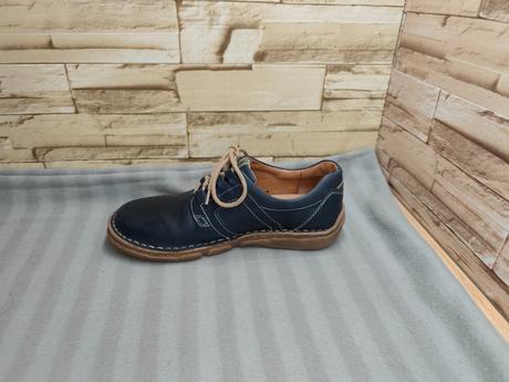 Josef seibel 37 - dámske kožené modré topánky, 37