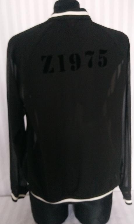 Dámska čierna priesvitná mikina, zara, l/xl, zara,l