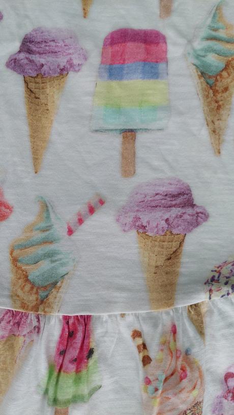 Letné bavlnené šaty next so zmrzlinami, next,104