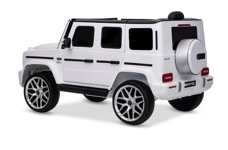 Elektrické autíčko mercedes g63 12v, biele, jednom,