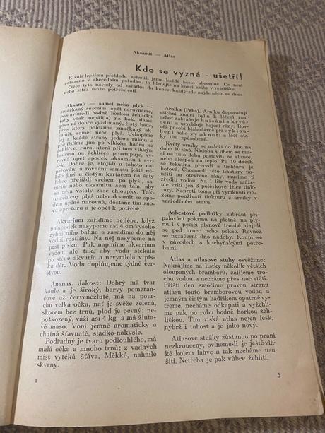 Stará retro kniha rady a pokyny 1947,