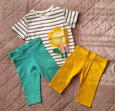 Súprava krátkych legín a trička 104cm, next,104