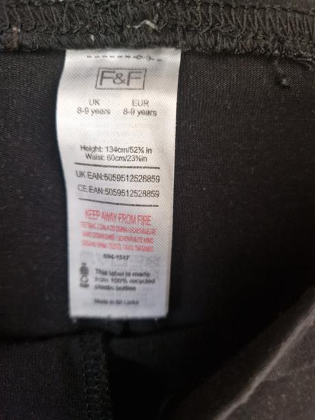 Cierne leginy duha 134/140, f&f,134