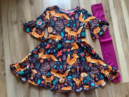 Liskove saty, c.110/116 + zadarmo agatky, 110