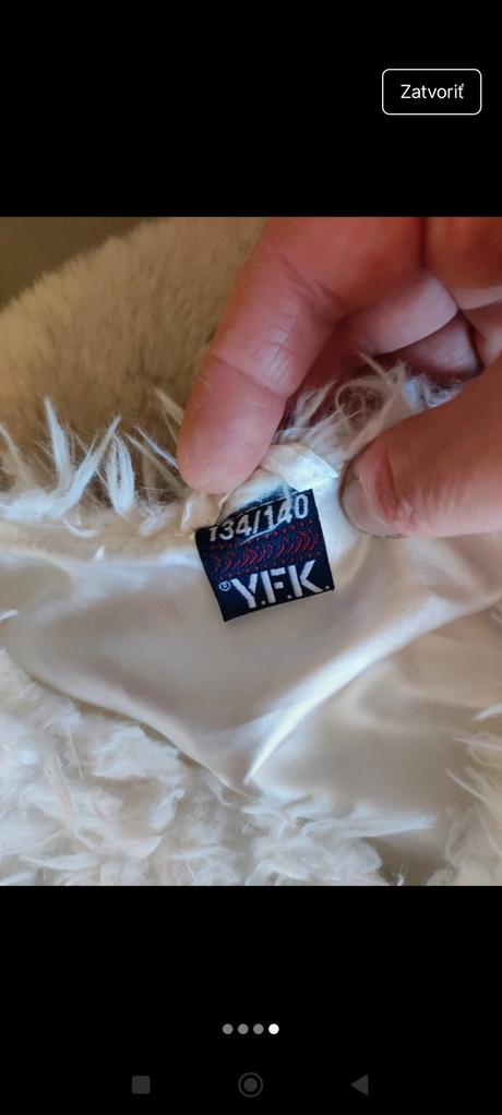 Detská kožusinkova vesta, 134