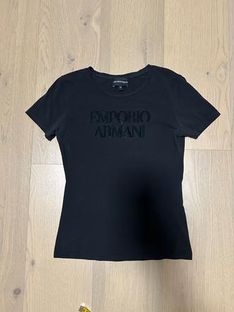 Emporio armani tričko it38 / 34 čierne, armani,34