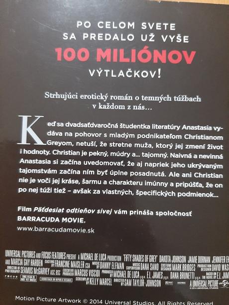 Predám knihu 50 odtieňov sivej. prvá časť., 