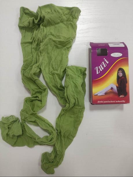 Zelené dievčenské silonky, 110 - 152