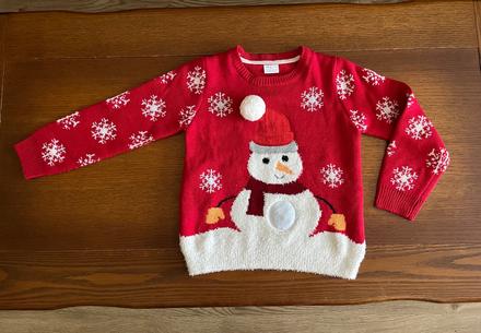 Vianočný pulóvrik so snehuliakom, f&f,122
