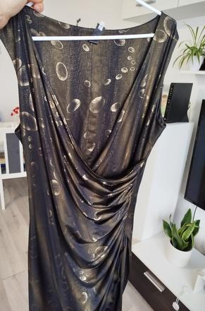 Spoločenské šaty zlaté, 46