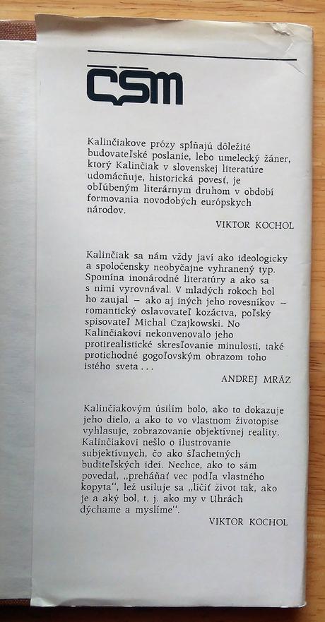Reštavrácia, ján kalinčiak,