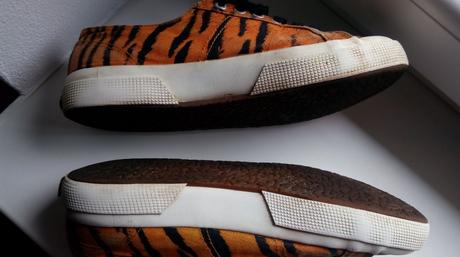 Tenisky superga, vzor tiger, 39