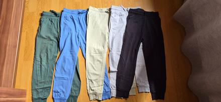 5x tenke teplaky, h&m,140