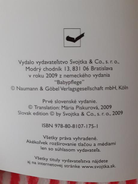 Kniha starostlivosť o dieťa, 