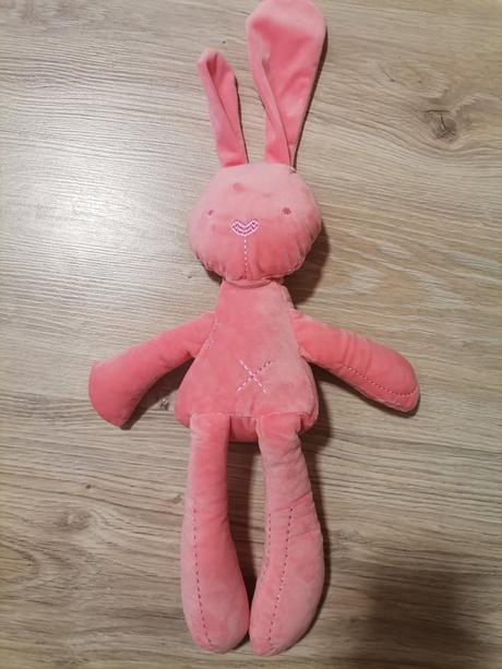 Plyšový biely alebo ružový zajko mojkáč, 
