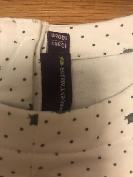 Nátelník s drobnými mačičkami, sergent major,140