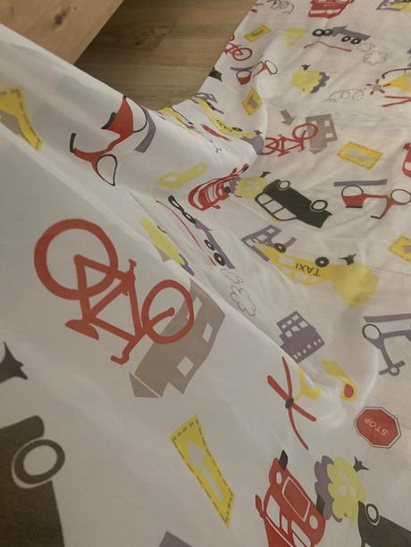 Záclona s motívom áut - metráž, 