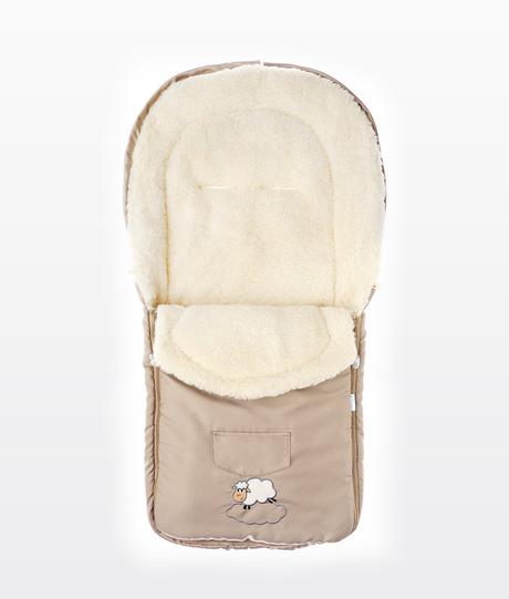 Sensillo fusak z ovčieho rúna cappuccino (95x40), sensillo