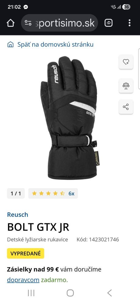 Kvalitne rukavice goretex reusch, 152