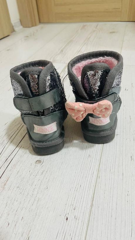 Strieborné čižmy minnie 24, 24
