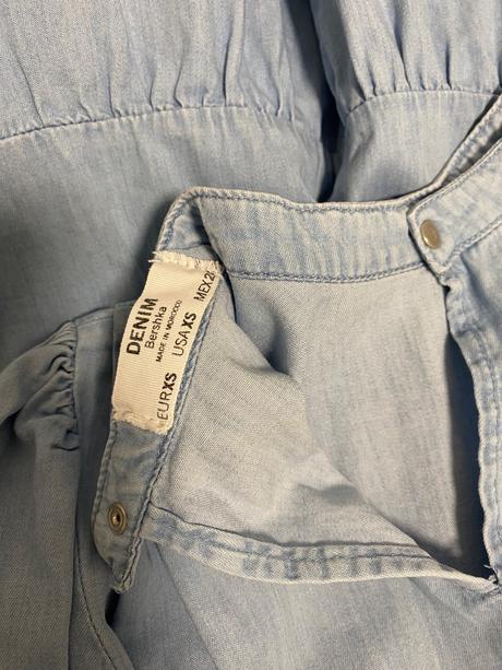 Šaty s puff rukávmi, bershka,xs