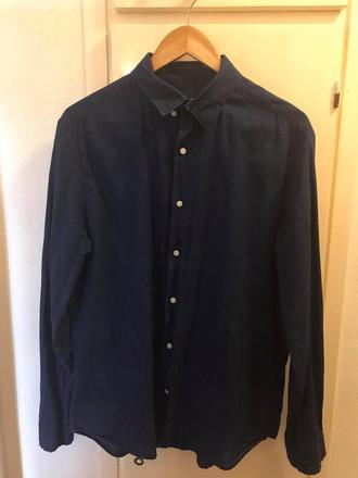 Predám modrú košeľu, h&m,m