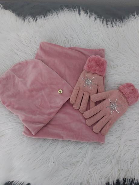 Dámsky set - čiapka tunel rukavice dámsky,