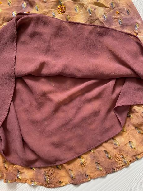 Zara - šifónové camel šaty, zara