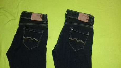 2x nové jeans s visačkami  pre dvojičky pubišy, 164