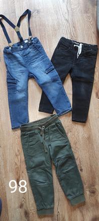 Nohavice, rifle, h&m,98