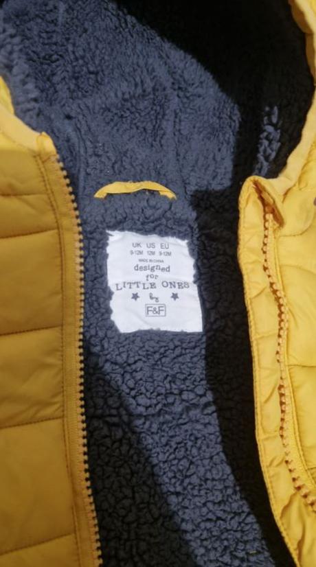 Prešívaná vesta 9-12m, f&f,80