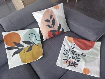 Bavlnené obličky na vankúš,