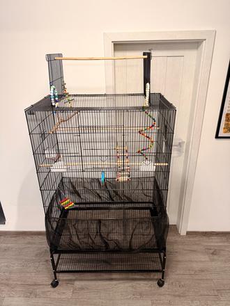 Veľká klietka pre vtáky pawhut s príslušenstvom, 