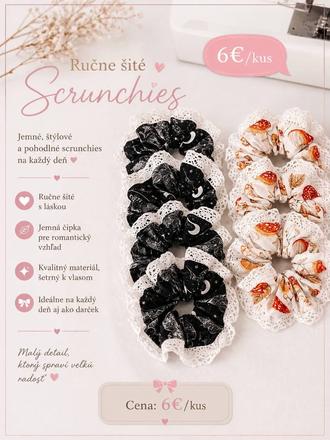 Scrunchies gumičky do vlasov - rôzny vyber, 