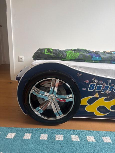Detská pretekárska posteľ s osvetlením, šírka (cm): 90,dĺžka (cm): 200