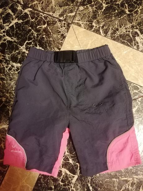 Kraťasy ružovo sivé sustakove, f&f,134