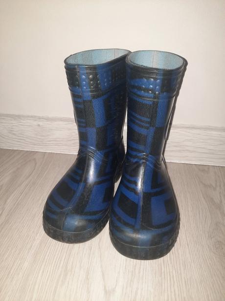 Modro-čierne gumáky a&a (vd 15 cm), 23