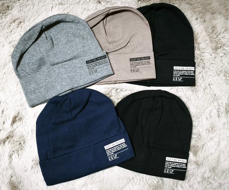 Detské bavlnené čiapočky s písmenami, 86 - 158