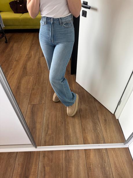 H&m široké rifle, h&m,xs