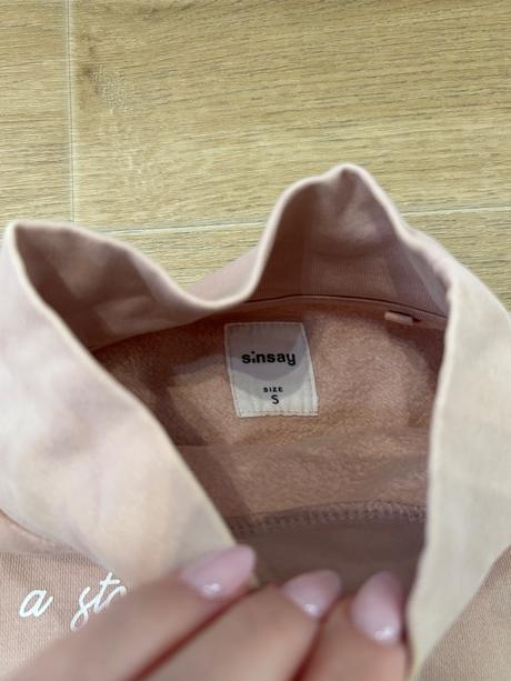 Ružová mikina, sinsay,s