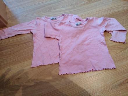 Ružové tričká s dlhými rukávmi - cena spolu, 98