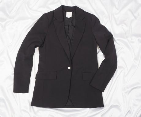 Kvalitné čierne sako h&m, h&m,34