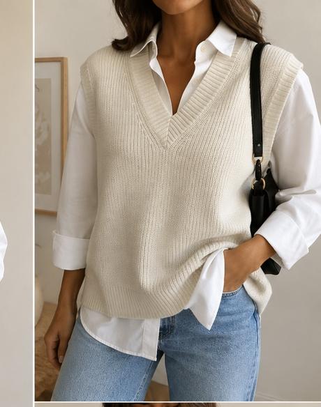 Oversize pletená vesta, h&m,s