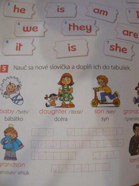 Angličtina farebné slovíčka, 