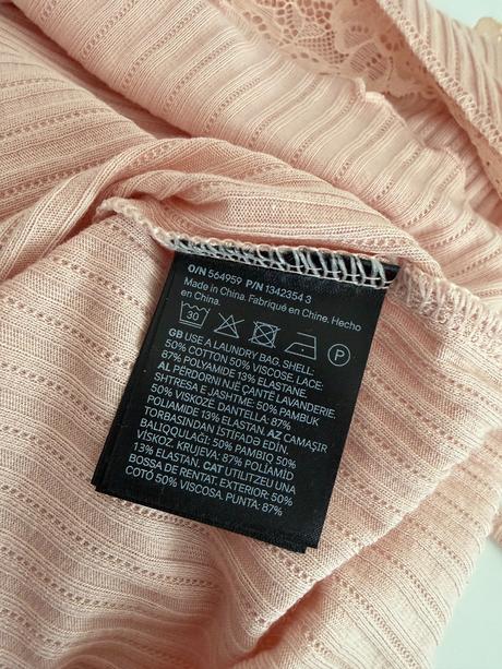H&m luxusný romantický čipkovaný top, h&m,l