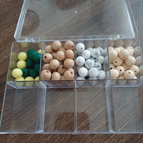 30ks silikónové korálky 12 mm (hryzadla, retiazky), 