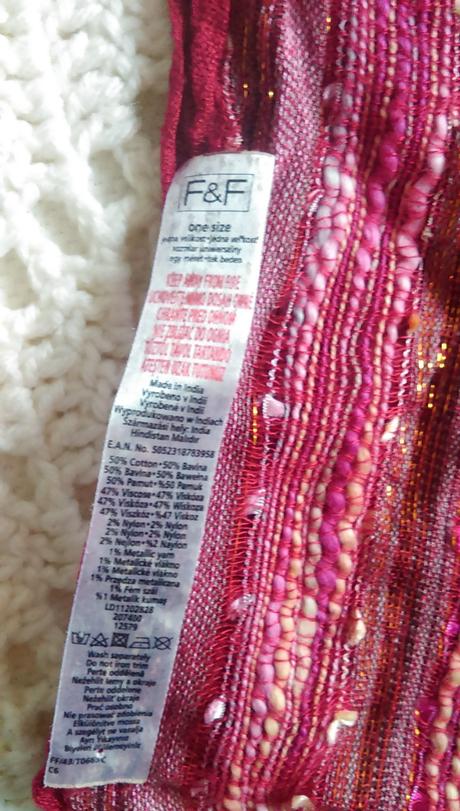 Šálik s orientálnym nádychom, f&f