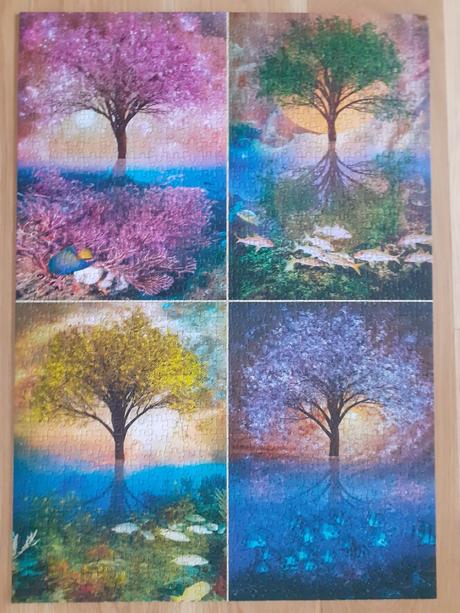 Č. 1 poskladané obrázky puzzle 1000,