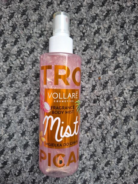 Telový sprej tropical s trblietkami,