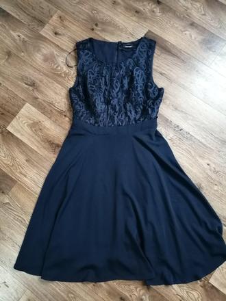 Šaty tmavomodre 36/38, orsay,36